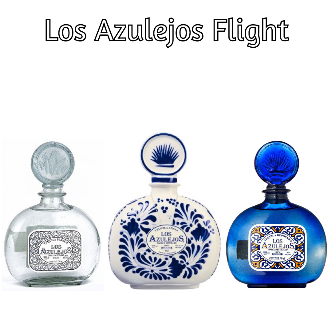 Los Azulejos Tequila Flight Reposado Bar & Bodega