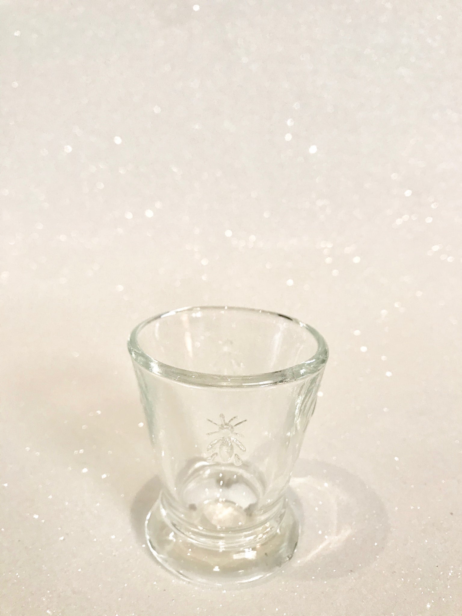 Footed Bee Shot Glass